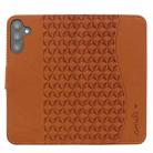 For Samsung Galaxy S24 FE 5G Diamond Buckle Leather Phone Case with Lanyard(Brown) - 3