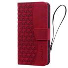 For Samsung Galaxy S24 FE 5G Diamond Buckle Leather Phone Case with Lanyard(Wine Red) - 2
