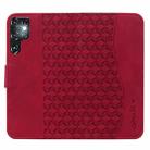 For Samsung Galaxy S24 Ultra 5G Diamond Buckle Leather Phone Case with Lanyard(Wine Red) - 3