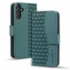 For Samsung Galaxy S24+ 5G Diamond Buckle Leather Phone Case with Lanyard(Green) - 1