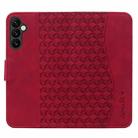 For Samsung Galaxy S24+ 5G Diamond Buckle Leather Phone Case with Lanyard(Wine Red) - 3