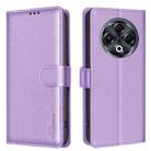 For Tecno Spark 30 4G Litchi Texture RFID Anti-theft Leather Phone Case(Purple) - 1