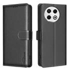 For Tecno Spark 30 Pro 4G Litchi Texture RFID Anti-theft Leather Phone Case(Black) - 1