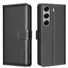 For Tecno Camon 40 Litchi Texture RFID Anti-theft Leather Phone Case(Black) - 1