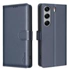 For Tecno Camon 40 Litchi Texture RFID Anti-theft Leather Phone Case(Blue) - 1
