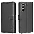 For Tecno Camon 40 Pro 4G Litchi Texture RFID Anti-theft Leather Phone Case(Black) - 1