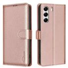 For Tecno Camon 40 Pro 4G Litchi Texture RFID Anti-theft Leather Phone Case(Gold) - 1