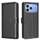 For Tecno Spark 40 4G Litchi Texture RFID Anti-theft Leather Phone Case(Black) - 1
