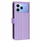 For Tecno Spark 40 4G Litchi Texture RFID Anti-theft Leather Phone Case(Purple) - 3