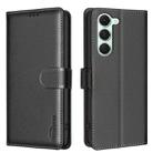 For Tecno Spark 40 Pro 4G Litchi Texture RFID Anti-theft Leather Phone Case(Black) - 1