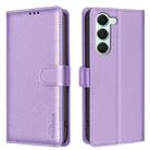 For Tecno Spark 40 Pro 4G Litchi Texture RFID Anti-theft Leather Phone Case(Purple) - 1
