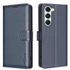 For Tecno Spark 40 Pro 4G Litchi Texture RFID Anti-theft Leather Phone Case(Blue) - 1