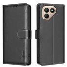 For Tecno Pova 7 Pro 5G Litchi Texture RFID Anti-theft Leather Phone Case(Black) - 1