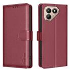 For Tecno Pova 7 Ultra 5G Litchi Texture RFID Anti-theft Leather Phone Case(Red) - 1