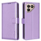 For Tecno Pova 7 Ultra 5G Litchi Texture RFID Anti-theft Leather Phone Case(Purple) - 1