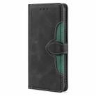 For iPhone 16 Skin Feel Magnetic Buckle Leather Phone Case(Black) - 2