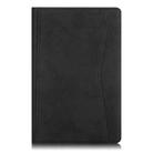 For Samsung Galaxy Tab A7 2020 T500 / T505 Marble Cloth Texture TPU Horizontal Flip Leather Case with Holder(Black) - 2