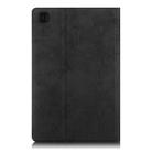 For Samsung Galaxy Tab A7 2020 T500 / T505 Marble Cloth Texture TPU Horizontal Flip Leather Case with Holder(Black) - 3