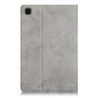 For Samsung Galaxy Tab A7 2020 T500 / T505 Marble Cloth Texture TPU Horizontal Flip Leather Case with Holder(Grey) - 2