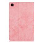 For Samsung Galaxy Tab A7 2020 T500 / T505 Marble Cloth Texture TPU Horizontal Flip Leather Case with Holder(Pink) - 3