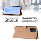 For Samsung Galaxy A13 5G / 4G / A04s Skin Feel Solid Color Leather Phone Case with Lanyard(Nude) - 3