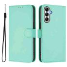 For Samsung Galaxy A14 5G / 4G Skin Feel Solid Color Leather Phone Case with Lanyard(Mint Green) - 2