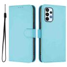 For Samsung Galaxy A23 4G / 5G / F23 5G Skin Feel Solid Color Leather Phone Case with Lanyard(Sky Blue) - 2