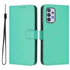 For Samsung Galaxy A32 4G Skin Feel Solid Color Leather Phone Case with Lanyard(Green) - 2