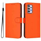 For Samsung Galaxy A32 5G / M32 5G Skin Feel Solid Color Leather Phone Case with Lanyard(Orange) - 2
