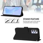 For Samsung Galaxy A32 5G / M32 5G Skin Feel Solid Color Leather Phone Case with Lanyard(Black) - 3