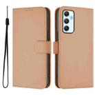 For Samsung Galaxy A35 5G Skin Feel Solid Color Leather Phone Case with Lanyard(Nude) - 2