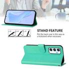 For Samsung Galaxy A35 5G Skin Feel Solid Color Leather Phone Case with Lanyard(Green) - 3