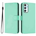 For Samsung Galaxy A35 5G Skin Feel Solid Color Leather Phone Case with Lanyard(Mint Green) - 2