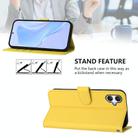 For Samsung Galaxy A06 4G / A06 5G Skin Feel Solid Color Leather Phone Case with Lanyard(Lemon Yellow) - 3