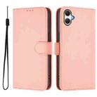 For Samsung Galaxy A07 4G Skin Feel Solid Color Leather Phone Case with Lanyard(Pink) - 2