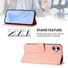 For Samsung Galaxy A07 4G Skin Feel Solid Color Leather Phone Case with Lanyard(Pink) - 4
