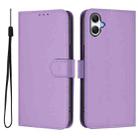 For Samsung Galaxy A07 4G Skin Feel Solid Color Leather Phone Case with Lanyard(Lavender Purple) - 2