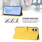 For Samsung Galaxy A07 4G Skin Feel Solid Color Leather Phone Case with Lanyard(Lemon Yellow) - 4