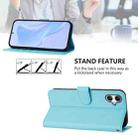 For Samsung Galaxy A07 4G Skin Feel Solid Color Leather Phone Case with Lanyard(Sky Blue) - 4
