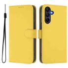 For Samsung Galaxy A17 5G Skin Feel Solid Color Leather Phone Case with Lanyard(Lemon Yellow) - 2
