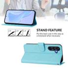 For Samsung Galaxy A17 5G Skin Feel Solid Color Leather Phone Case with Lanyard(Sky Blue) - 4