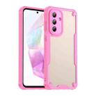 For Samsung Galaxy A36 5G Armor Glaze PC Hybrid TPU Phone Case(Pink) - 1