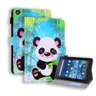 For Amazon Fire HD 8 (2017) Horizontal Flip Leather Case, with  Card Slots & Holder & Photo Frame(Cartoon Panda) - 1