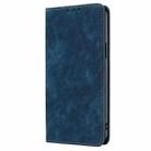For Samsung Galaxy M35 5G RFID Anti-theft Brush Magnetic Leather Phone Case(Blue) - 2
