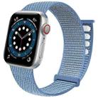 For Apple Watch 46mm / 49mm / 45mm / 44mm Dual Hook and Loop Nylon Watch Band(Lake Blue) - 1