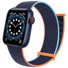 For Apple Watch 42mm / 41mm / 40mm / 38mm Dual Hook and Loop Nylon Watch Band(Deep Sea Army Orchid) - 1