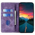 For iPhone 16 RFID Anti-theft Brush Magnetic Leather Phone Case(Purple) - 3