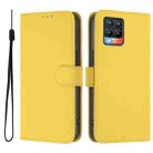 For Realme 8 4G / 8 Pro 4G Skin Feel Solid Color Leather Phone Case with Lanyard(Lemon Yellow) - 2