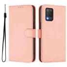 For Realme 8 5G / 8 5G India Skin Feel Solid Color Leather Phone Case with Lanyard(Pink) - 2