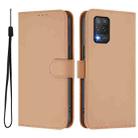 For Realme 8 5G / 8 5G India Skin Feel Solid Color Leather Phone Case with Lanyard(Nude) - 2